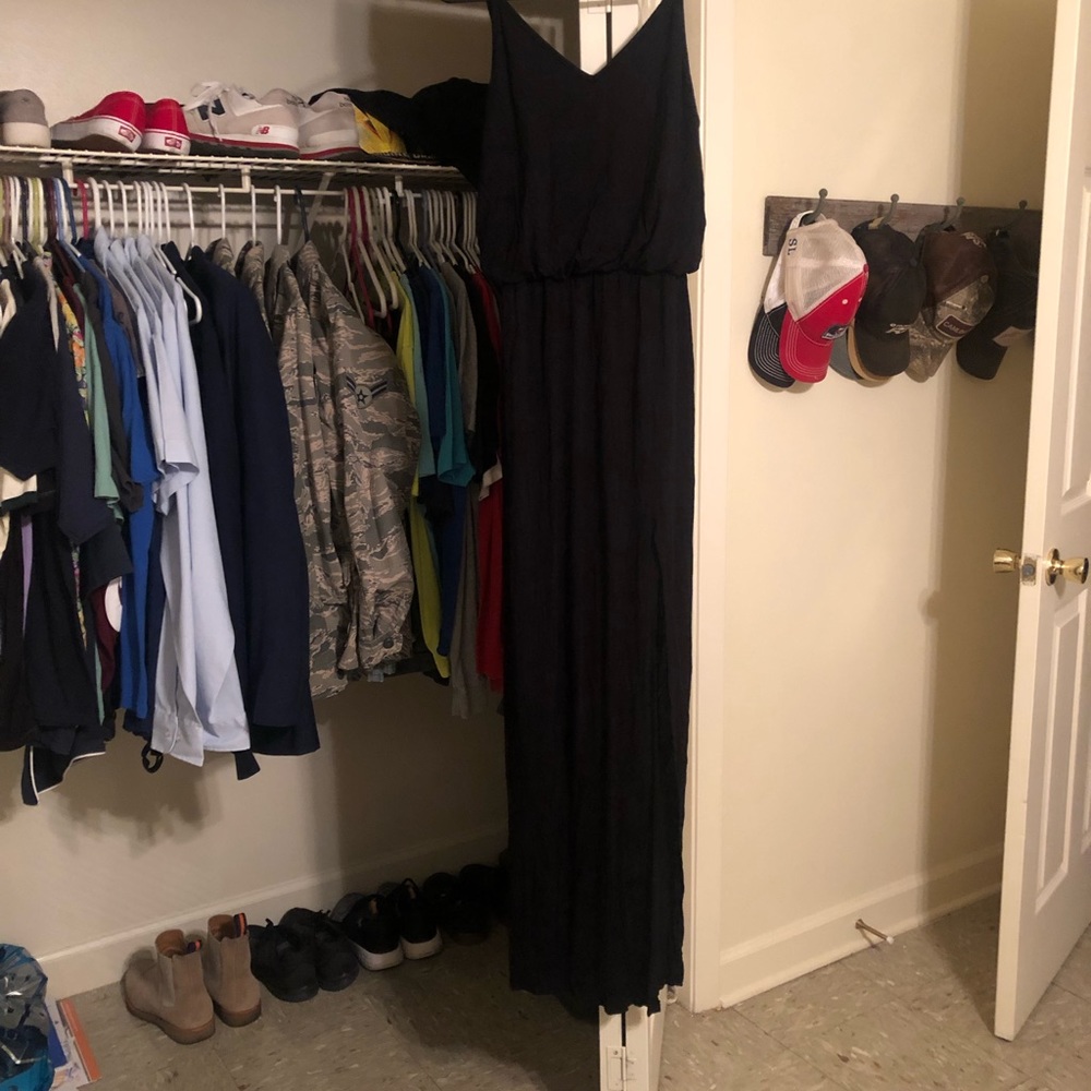 Black maxi dress